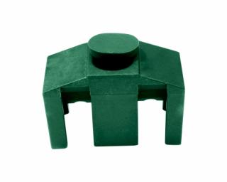 Příchytka panelu 3D na sl. 60x60mm CLASSIC, zelená