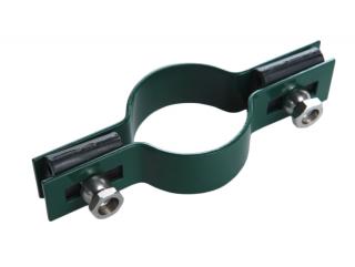 Příchytka plotového panelu na sloupek 60 mm - průběžná, zelená