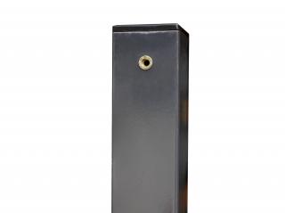 Sloupek 60x60 mm PVC 170 cm antracit, se zalisovanou matkou