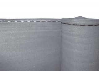 Stínící tkanina na plot - zastínění 90%, výška 180 cm, šedá