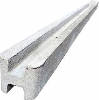 Výprodej (2.jakost) – Betonový sloupek na plot 200 cm průběžný hladký