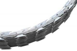 Žiletkový ostnatý drát, spirála – průměr 450 mm, 8-10 m