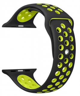 Apple Watch 42 mm vyměnitelný řemínek - sportovní černé zelený Smartings