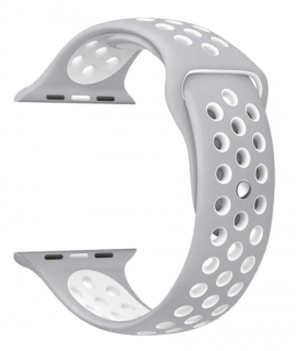 Apple Watch 42 mm vyměnitelný řemínek - sportovní světlé šedý Smartings