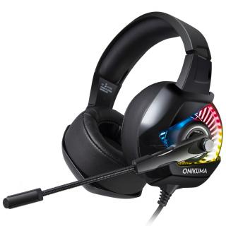 ONIKUMA K6 Herní stereofonní sluchátka s mikrofonem pro PC PS4 Xbox One