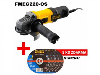 FMEG220-QS ÚHLOVÁ BRUSKA 125MM 850W STANLEY® FATMAX® - BALENÍ V KARTONOVÉ KRABICI + DÁREK ZDARMA