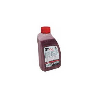 Polosyntetický olej 2T červený 1l
