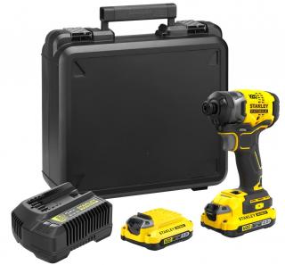SFMCF820D2K-QW 18V STANLEY FATMAX V20 BRUSHLESS TŘÍRYCHLOSTNÍ AKU RÁZOVÝ UTAHOVÁK 1/4"