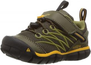 KEEN CNX dark olive/citrus Velikost: 27/28