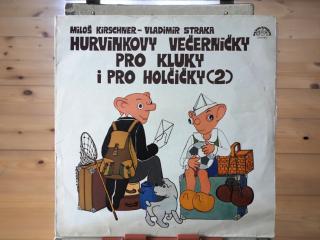 Spejbl & Hurvínek / Miloš Kirschner - Vladimír Straka ‎– Hurvínkovy Večerníčky Pro Kluky I Pro Holčičky (2) LP