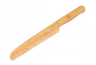 Bambusový nůž na chleba s nerezovým ostřím