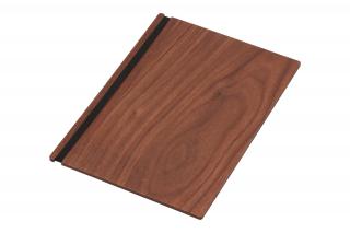 Dřevěná deska na menu A4 - ořech