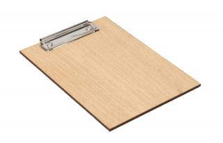 Dřevěná deska s klipem A5 - dub