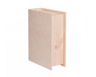 Dřevěná krabička kniha