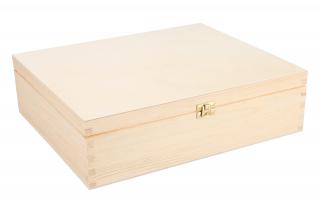 Dřevěná krabička na 3 vína XII