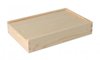 Dřevěná krabička na fotografie ve formátu 15x21 cm
