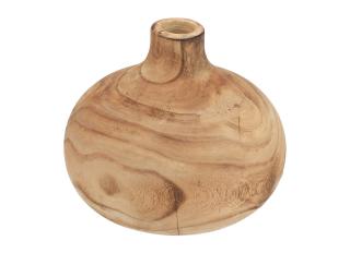Dřevěná kulatá váza Ø21 cm