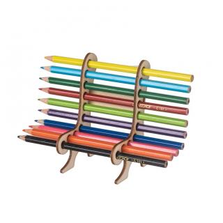 Dřevěná lavička na pastelky a tužky