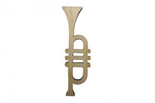 Dřevěná trumpeta II 7 x 2 cm