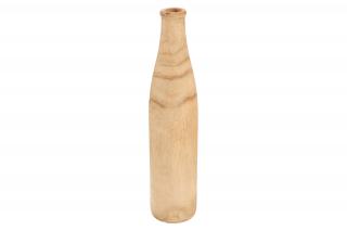 Dřevěná úzká váza 32 cm