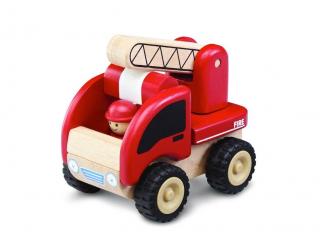 Dřevěné autíčko - hasiči