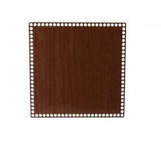 Dřevěné dno/víko na košík - čtverec ořech Zvolte variantu:: 10x10 cm