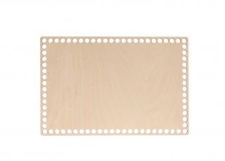 Dřevěné dno/víko na košík - obdélník bříza Zvolte variantu:: 30x15 cm