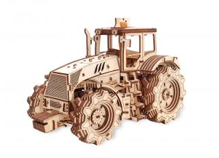 Dřevěné mechanické 3D puzzle - Traktor