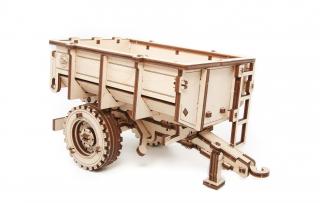 Dřevěné mechanické 3D puzzle - Vlečka pro traktor Belarus-82