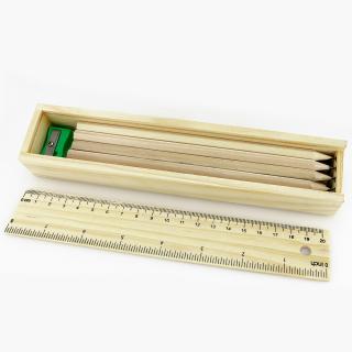 Dřevěné tužky - sada 12ks