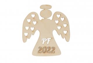 Dřevěný anděl PF 10 x 9 cm