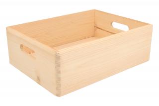 Dřevěný box 40 x 30 x 14 cm