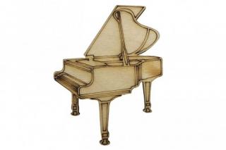 Dřevěný klavír 7 x 5,5 cm