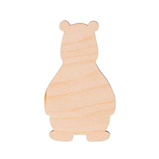 Dřevěný medvěd 10 x 6 cm