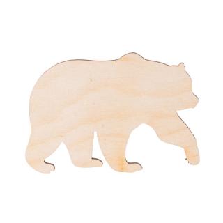 Dřevěný medvěd 11 x 7 cm
