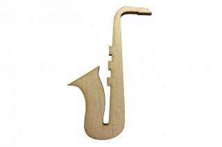 Dřevěný saxofon 7 x 4 cm