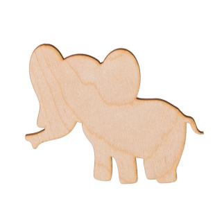 Dřevěný slon 10 x 8 cm
