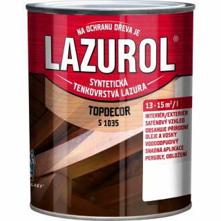 Lazurol Topdecor S1035 lazura na dřevo 0,75 L - více barev Zvolte barvu:: Wenge