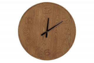 Nástěnné dřevěné hodiny Ø60 cm