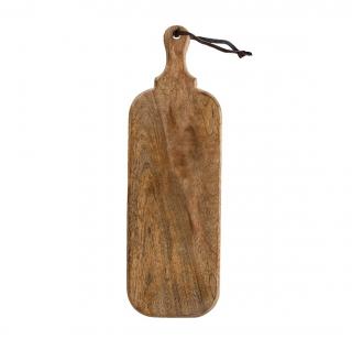 Prkénko z mangového dřeva s rukojetí 50,5 x 16 cm