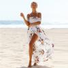 Dlouhé letní plážové šaty s květinami Velikost: M