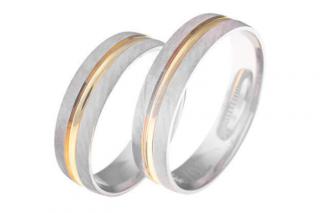 Snubní prsteny LR-255 kámen: bez kamene, šířka: 4,0, zlato: bílé