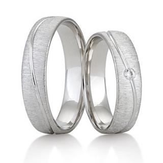 Snubní prsteny LR-346 kámen: bez kamene, šířka: 4,0, zlato: bílé