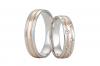 Snubní prsteny LR-349 kámen: zirkon, šířka: 4,0, zlato: kombinované