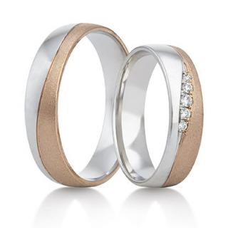 Snubní prsteny LR-365 kámen: bez kamene, šířka: 4,0, zlato: kombinované