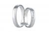 Snubní prsteny LR-412 kámen: zirkon, šířka: 4,0, zlato: bílé