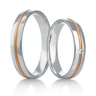 Snubní prsteny LR-427 kámen: bez kamene, šířka: 3,0, zlato: bílé