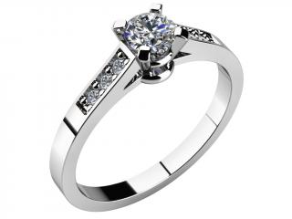 Zásnubní prsten LOVE 015 zlato: bílé