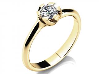 Zásnubní prsten LOVE 044 zlato: bílé