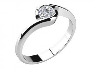 Zásnubní prsten LOVE 056 zlato: bílé